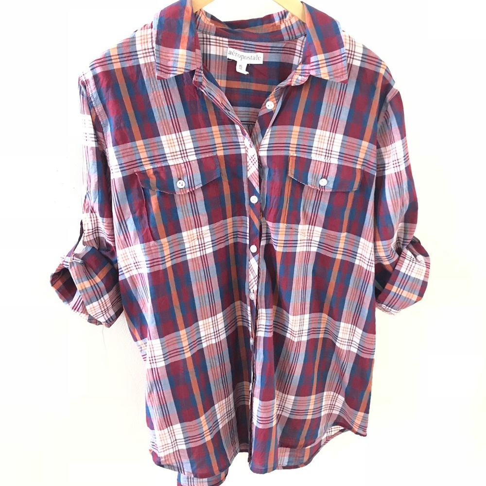 [Aeropostale] Checked Button-Up